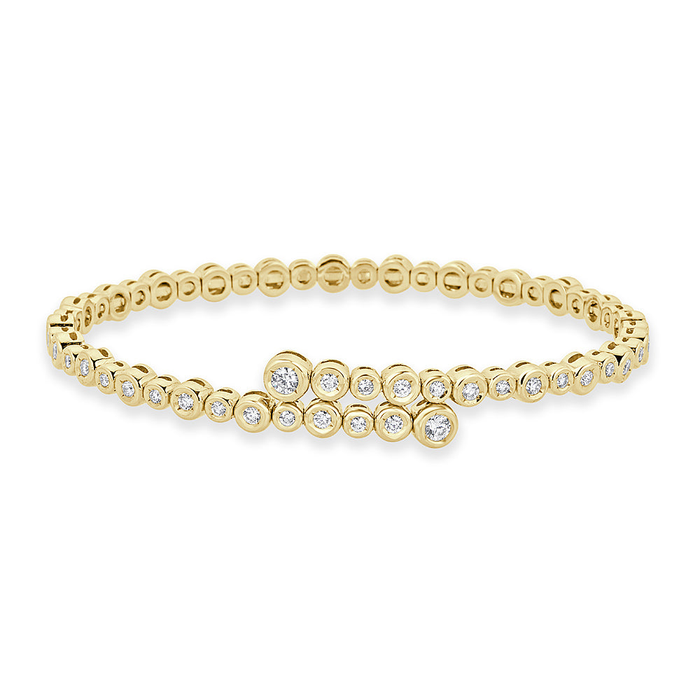 Cassidy Diamonds ? Two Row Open Diamond Bangle